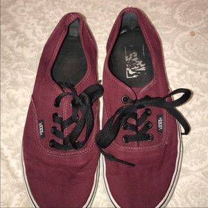 maroon vans